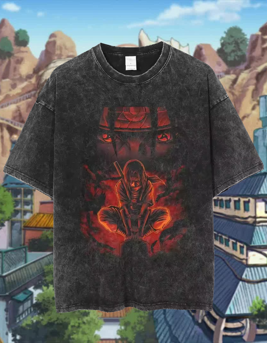 [NRTO] "Itachi V2" Vintage Oversized T-shirt