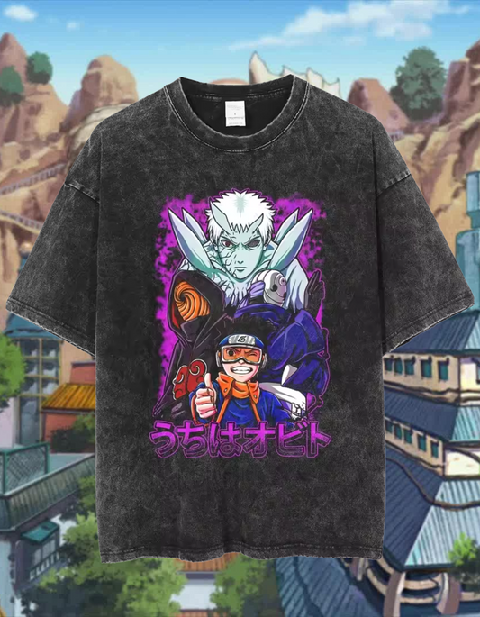 [NRTO] "Obito V2" Vintage Oversized T-shirt