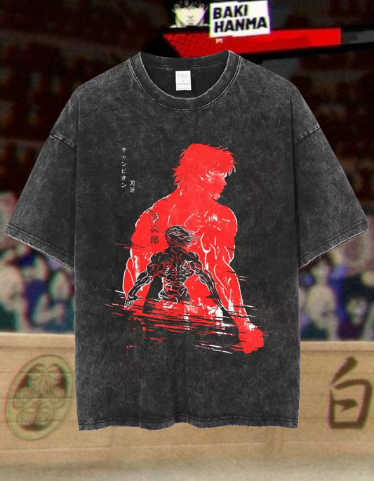 [BAKI] "Baki V5" Vintage T-shirt