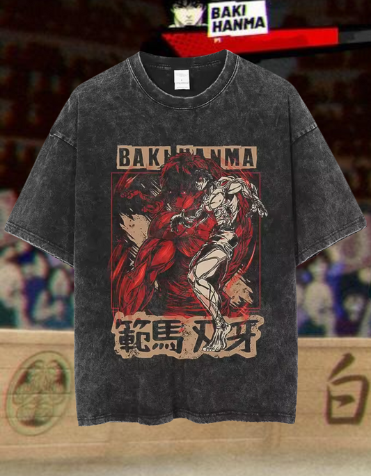 [BAKI] "Baki V3" Vintage T-shirt
