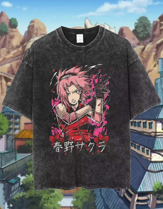 [NRTO] "Sakura" Vintage Oversized T-shirt