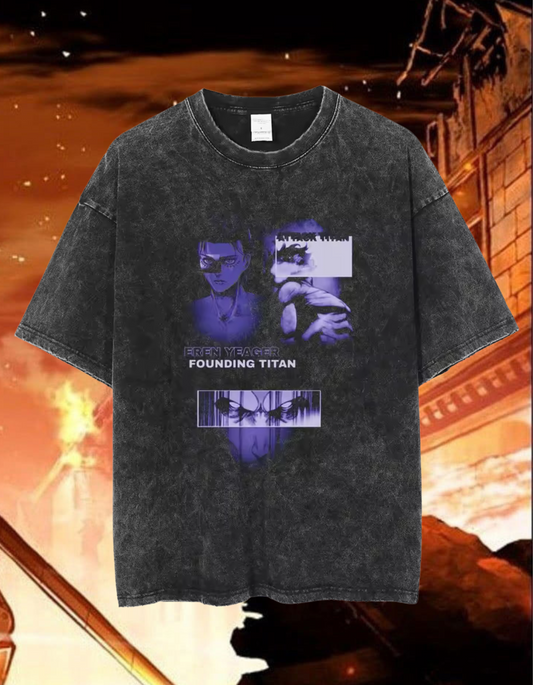 [AOT] "Founding Titan" Vintage T-shirt